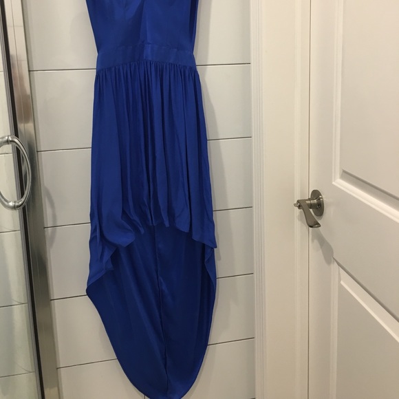 Emerson thorpe blue silk backless dress size s - Picture 3 of 7